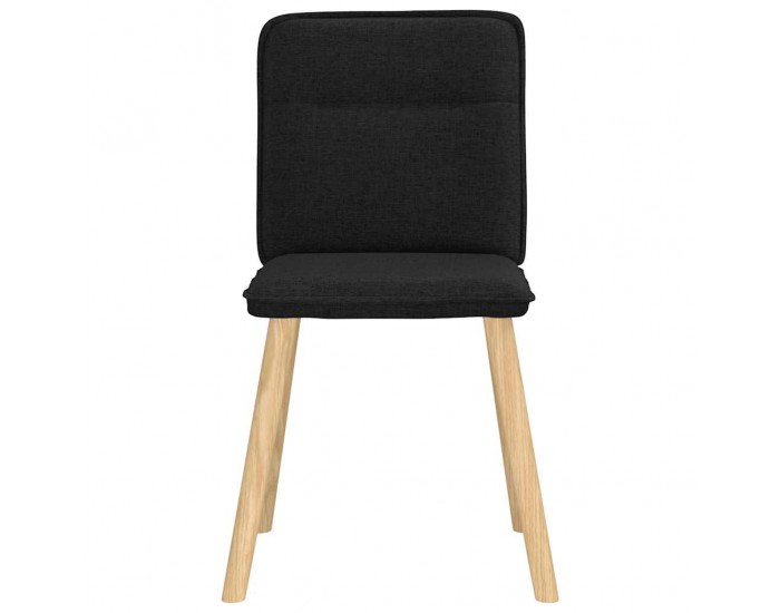 Sonata H Трапезни столове, 6 бр, черни, текстил