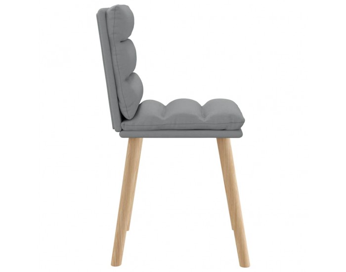 Sonata H Трапезни столове, 6 бр, светлосиви, плат