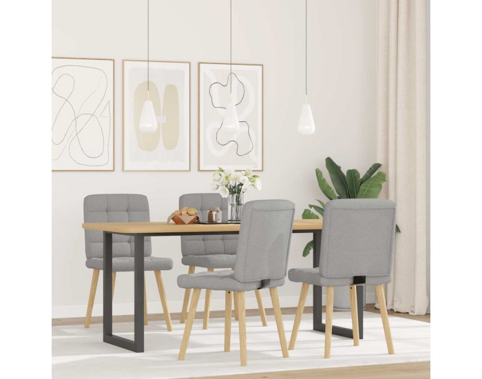 Sonata H Трапезни столове, 4 бр, облачно сиви, текстил