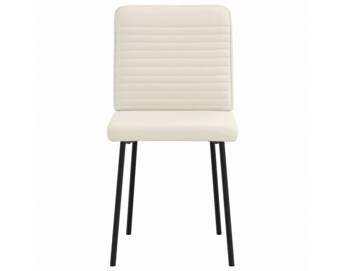 Sonata H Трапезни столове, 4 бр, кремави, кадифе