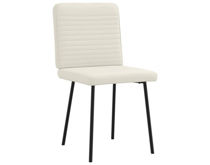 Sonata H Трапезни столове, 4 бр, кремави, кадифе