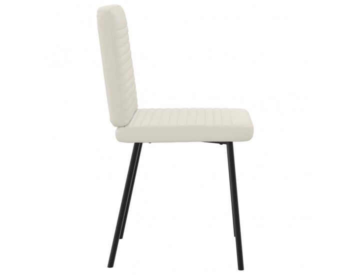 Sonata H Трапезни столове, 4 бр, кремави, кадифе