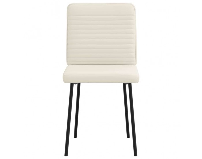 Sonata H Трапезни столове, 6 бр, кремави, кадифе