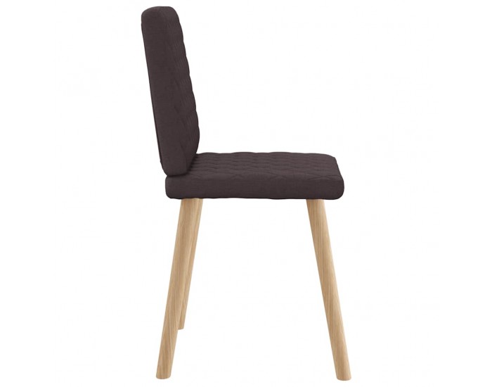 Sonata H Трапезни столове, 6 бр, тъмнокафяви, текстил