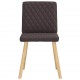 Sonata H Трапезни столове, 6 бр, тъмнокафяви, текстил