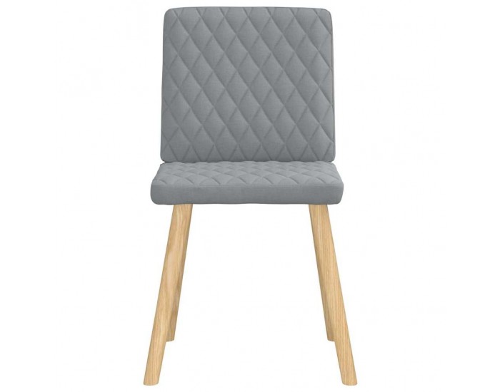 Sonata H Трапезни столове, 4 бр, светлосиви, текстил