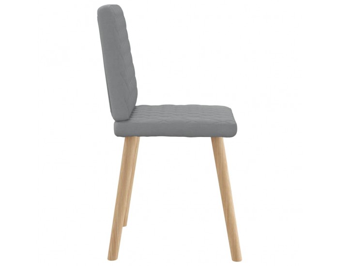 Sonata H Трапезни столове, 4 бр, светлосиви, текстил