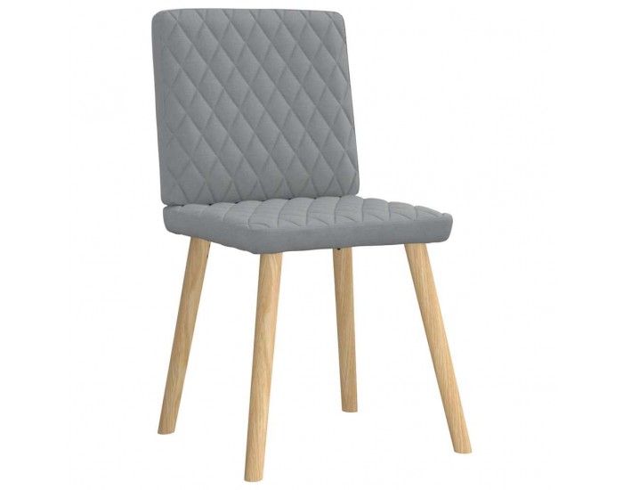 Sonata H Трапезни столове, 4 бр, светлосиви, текстил