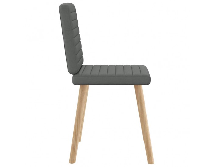 Sonata H Трапезни столове, 4 бр, тъмносиви, текстил