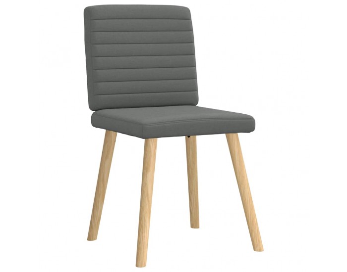 Sonata H Трапезни столове, 4 бр, тъмносиви, текстил