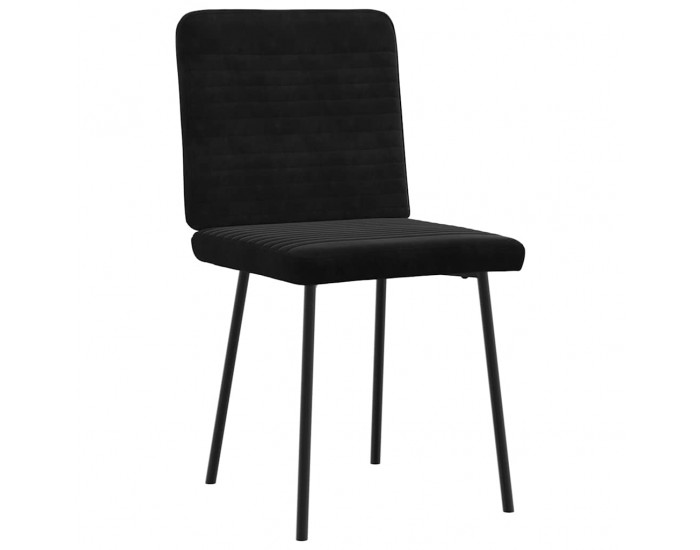 Sonata H Трапезни столове, 2 бр, черни, кадифе