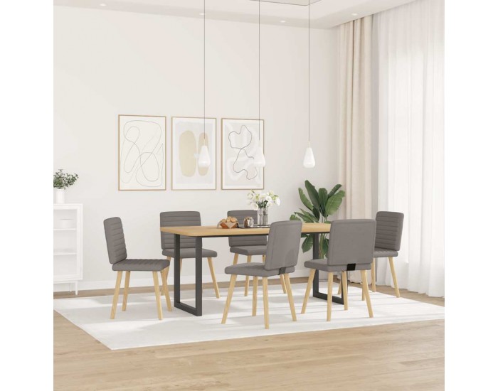 Sonata H Трапезни столове, 6 бр, таупе, плат