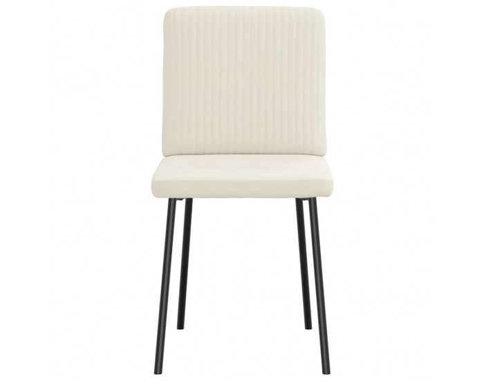 Sonata H Трапезни столове, 6 бр, кремави, кадифе