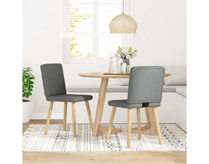 Sonata H Трапезни столове, 2 бр, тъмносиви, текстил