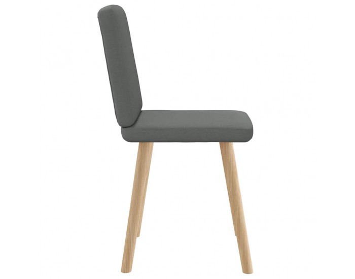 Sonata H Трапезни столове, 2 бр, тъмносиви, текстил