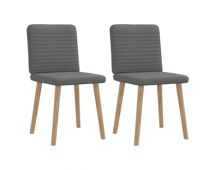 Sonata H Трапезни столове, 2 бр, тъмносиви, текстил