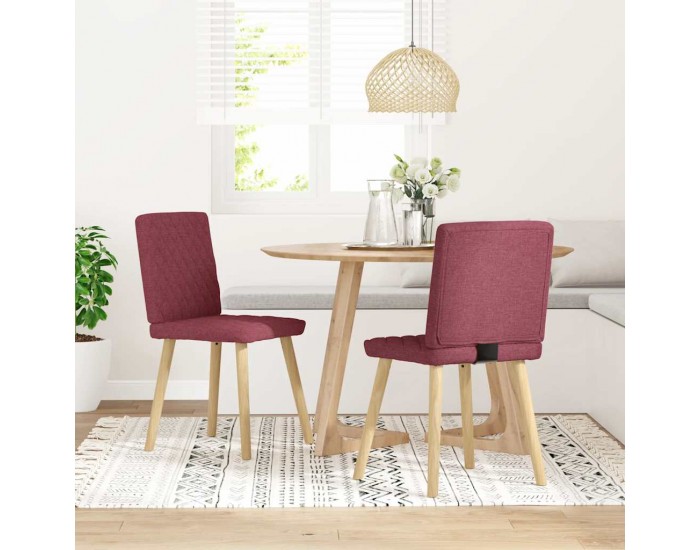 Sonata H Трапезни столове, 2 бр, виненочервени, текстил