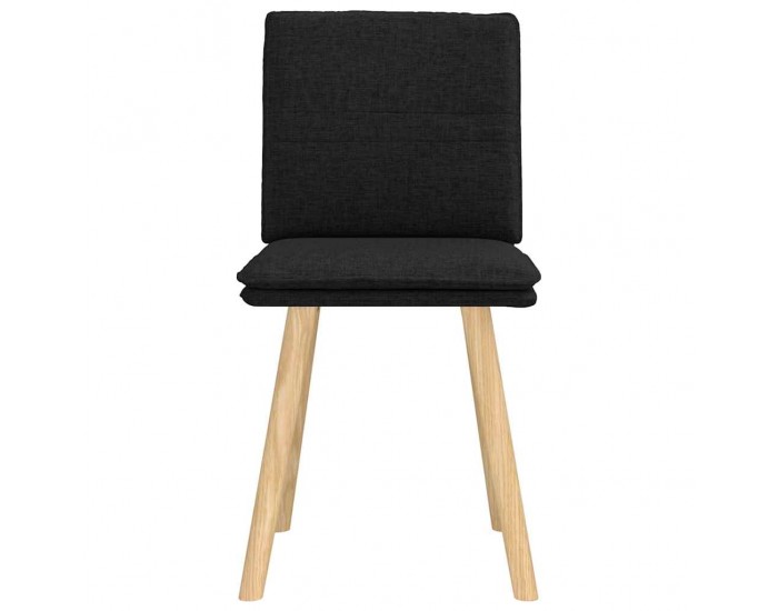 Sonata H Трапезни столове, 2 бр, черни, текстил