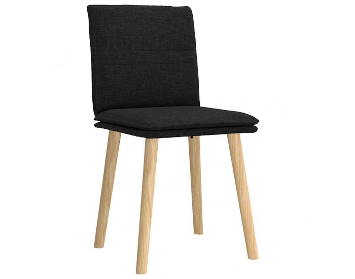 Sonata H Трапезни столове, 2 бр, черни, текстил