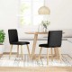 Sonata H Трапезни столове, 2 бр, черни, текстил