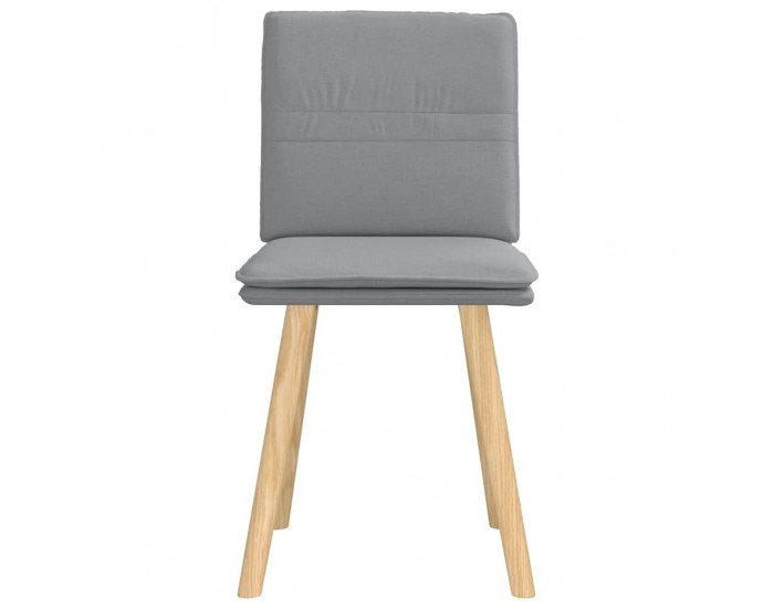 Sonata H Трапезни столове, 2 бр, светлосиви, текстил