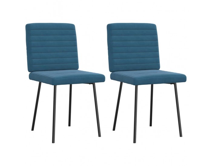 Sonata H Трапезни столове, 2 бр, сини, кадифе