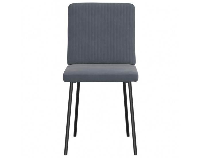 Sonata H Трапезни столове, 2 бр, тъмносиви, кадифе