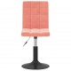 Sonata H Въртящи се трапезни столове, 6 бр, розови, кадифе
