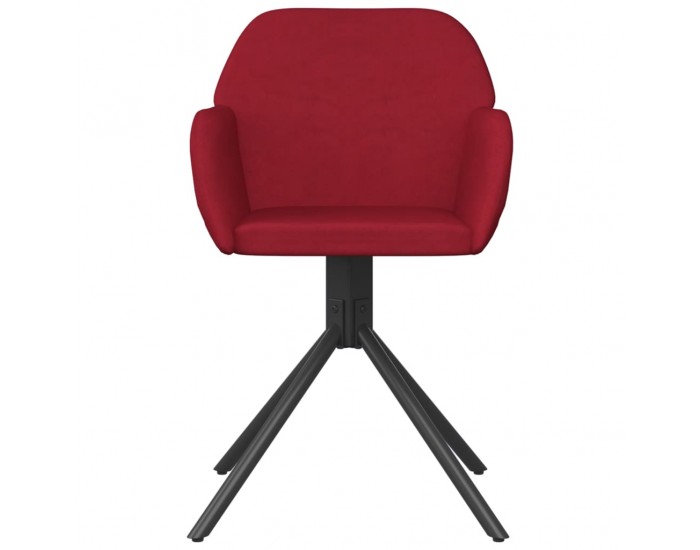 Sonata H Въртящи трапезни столове, 2 бр, виненочервени, кадифе