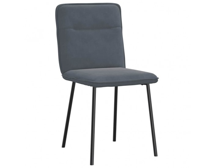 Sonata H Трапезни столове, 2 бр, тъмносиви, кадифе