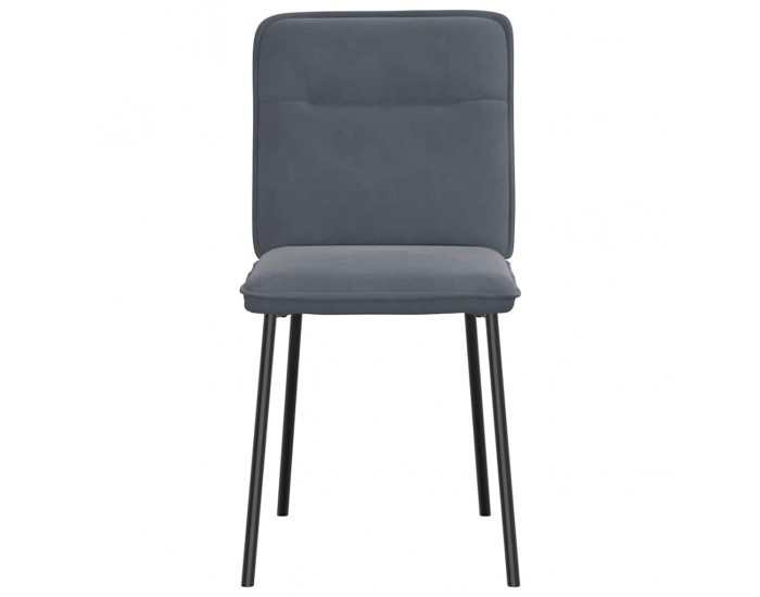 Sonata H Трапезни столове, 2 бр, тъмносиви, кадифе
