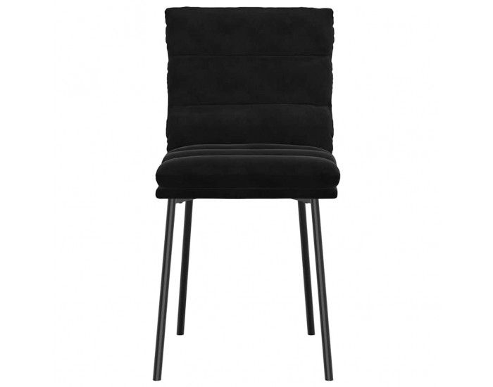 Sonata H Трапезни столове, 6 бр, черни, кадифе