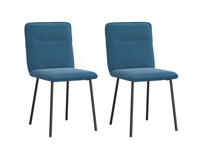 Sonata H Трапезни столове, 2 бр, сини, кадифе