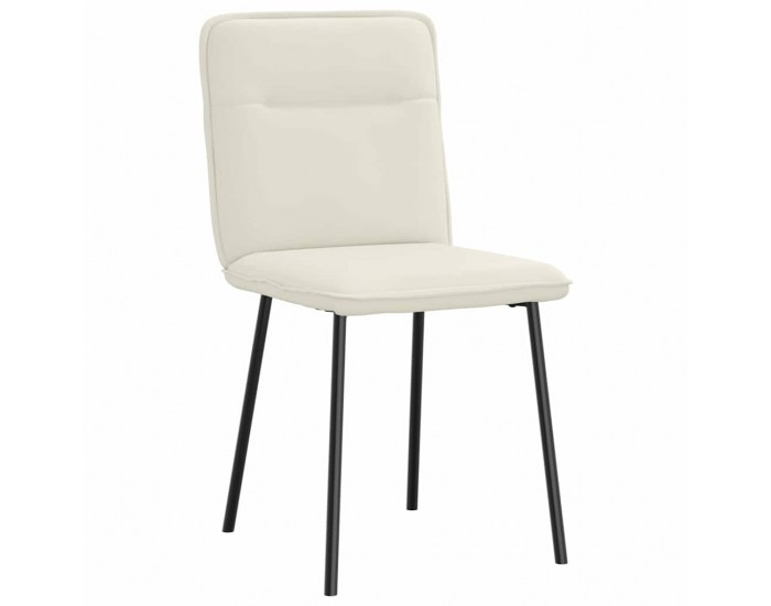 Sonata H Трапезни столове, 6 бр, кремави, кадифе