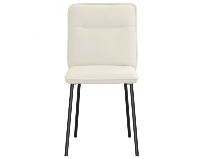 Sonata H Трапезни столове, 6 бр, кремави, кадифе