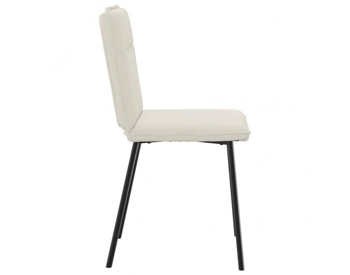 Sonata H Трапезни столове, 6 бр, кремави, кадифе