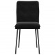 Sonata H Трапезни столове, 6 бр, черни, кадифе