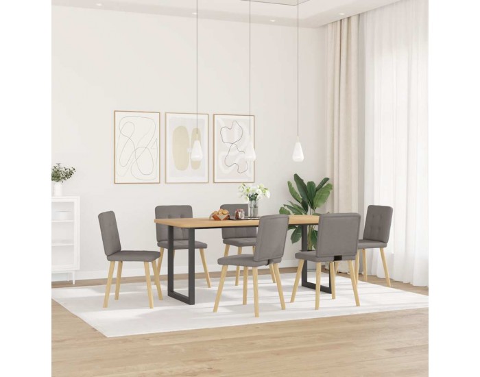 Sonata H Трапезни столове, 6 бр, таупе, плат