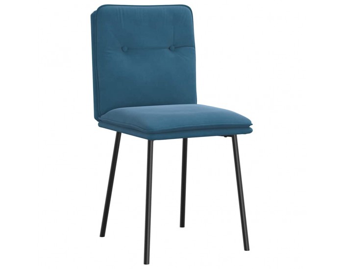 Sonata H Трапезни столове, 4 бр, сини, кадифе