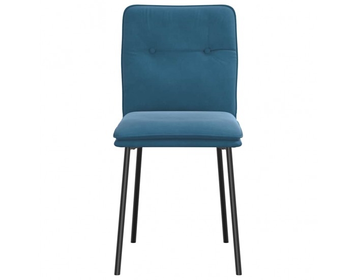 Sonata H Трапезни столове, 4 бр, сини, кадифе