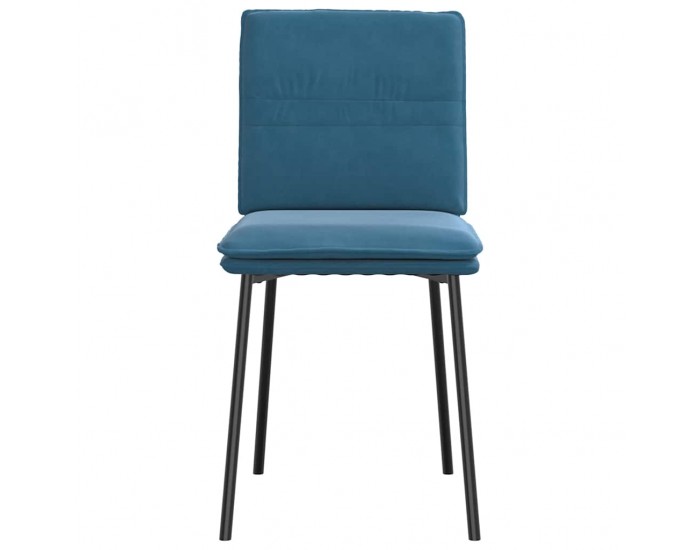 Sonata H Трапезни столове, 6 бр, сини, кадифе