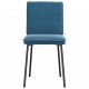 Sonata H Трапезни столове, 6 бр, сини, кадифе