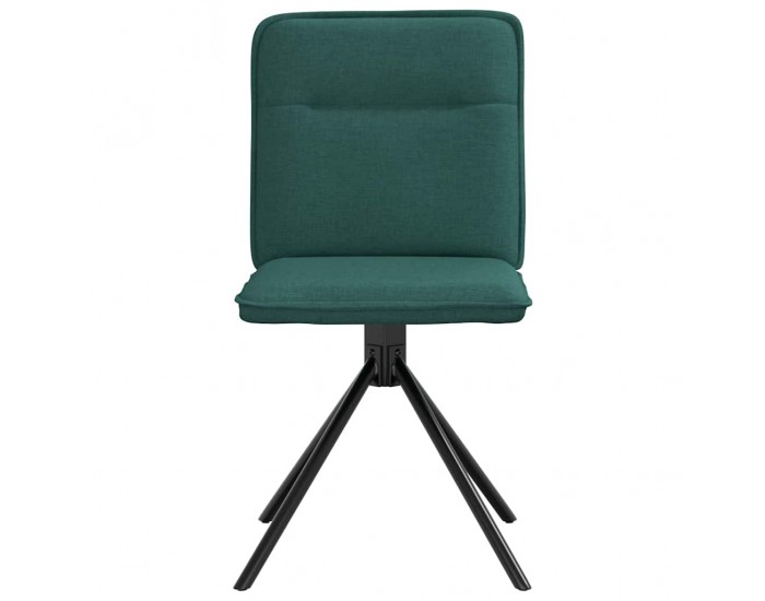 Sonata H Трапезни столове, 6 бр, тъмнозелени, текстил