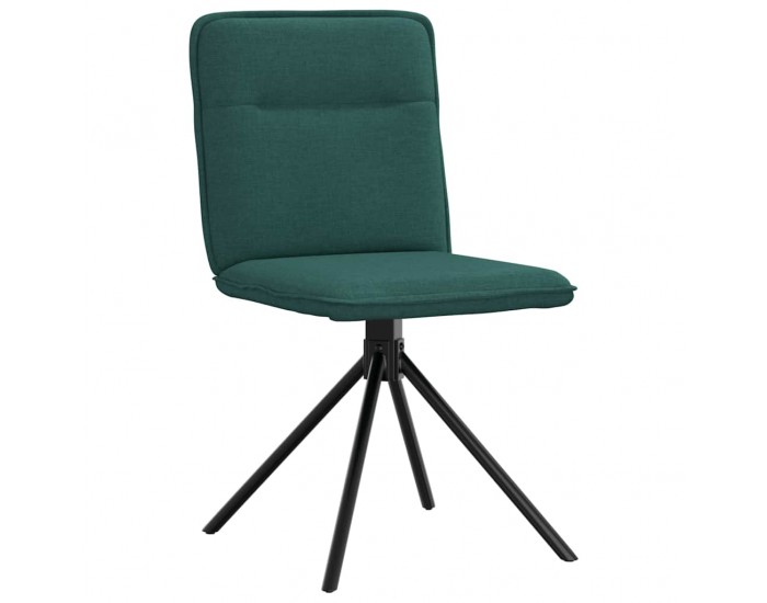 Sonata H Трапезни столове, 6 бр, тъмнозелени, текстил