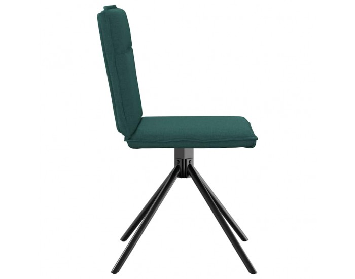 Sonata H Трапезни столове, 6 бр, тъмнозелени, текстил