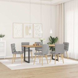 Sonata H Трапезни столове, 6 бр, облачно сиви, текстил - Трапезни столове