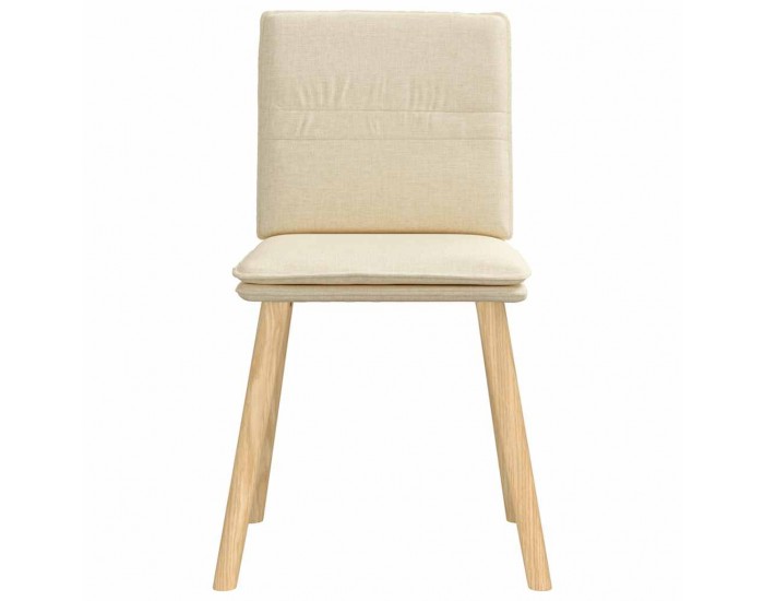 Sonata H Трапезни столове, 6 бр, кремави, плат