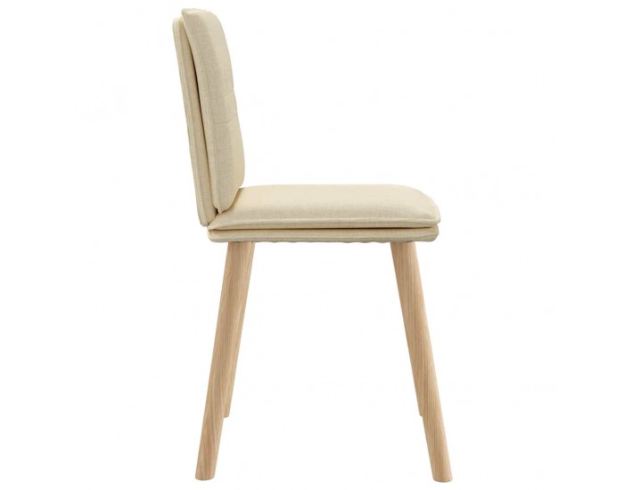 Sonata H Трапезни столове, 6 бр, кремави, плат