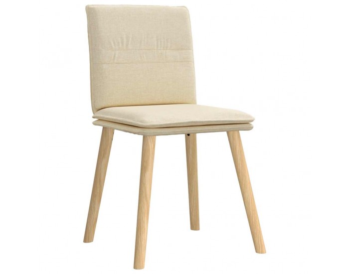 Sonata H Трапезни столове, 6 бр, кремави, плат