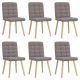 Sonata H Трапезни столове, 6 бр, таупе, плат